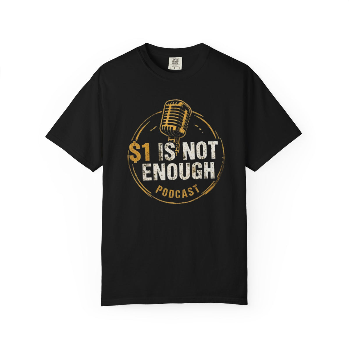 Podcast T-Shirt — "1 Is Not Enough" Retro Microphone Tee