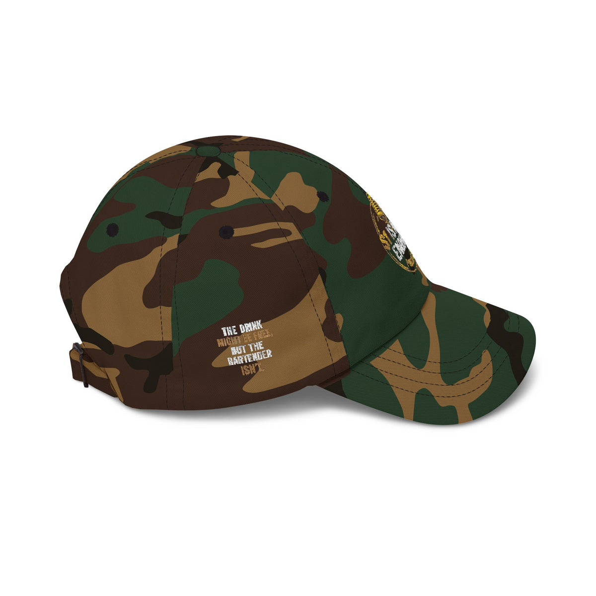 Camo "St Is Not Enough" Classic Dad Cap — Adjustable Military Green Hat