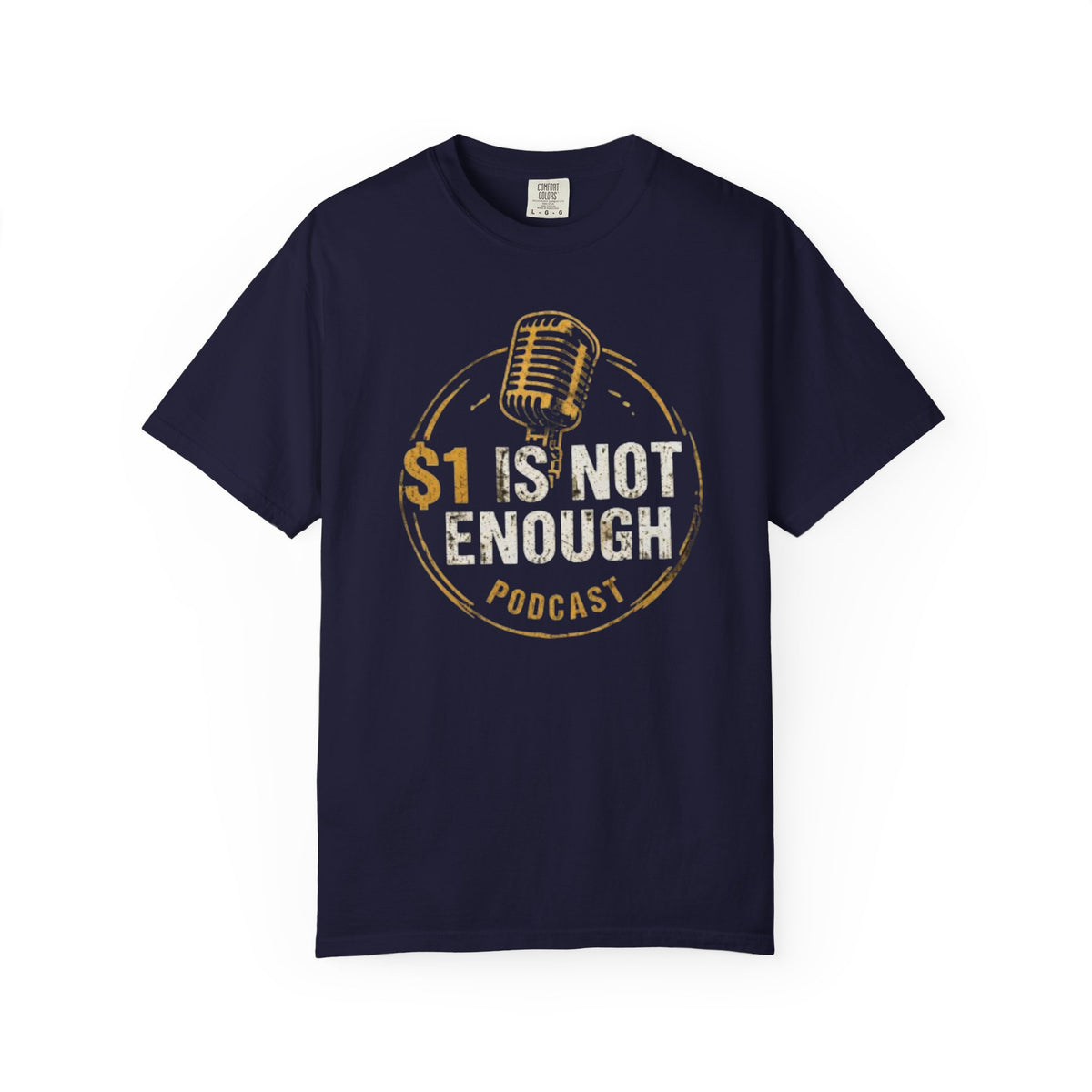 Podcast T-Shirt — "1 Is Not Enough" Retro Microphone Tee