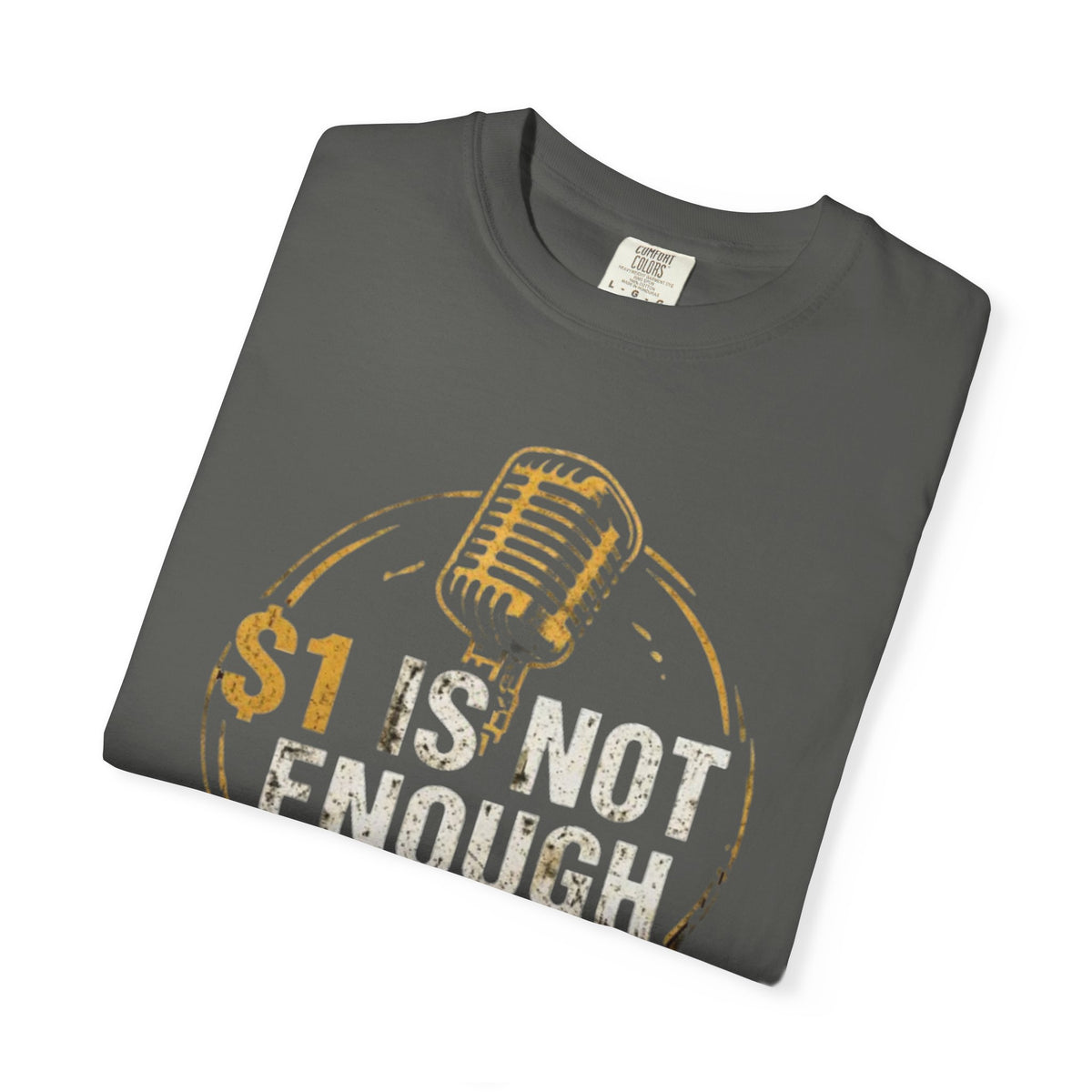 Podcast T-Shirt — "1 Is Not Enough" Retro Microphone Tee