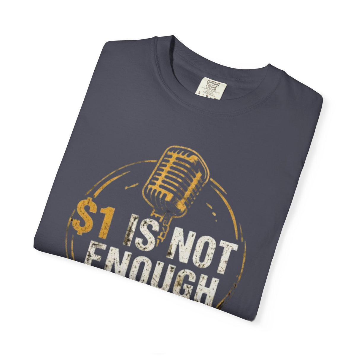 Podcast T-Shirt — "1 Is Not Enough" Retro Microphone Tee
